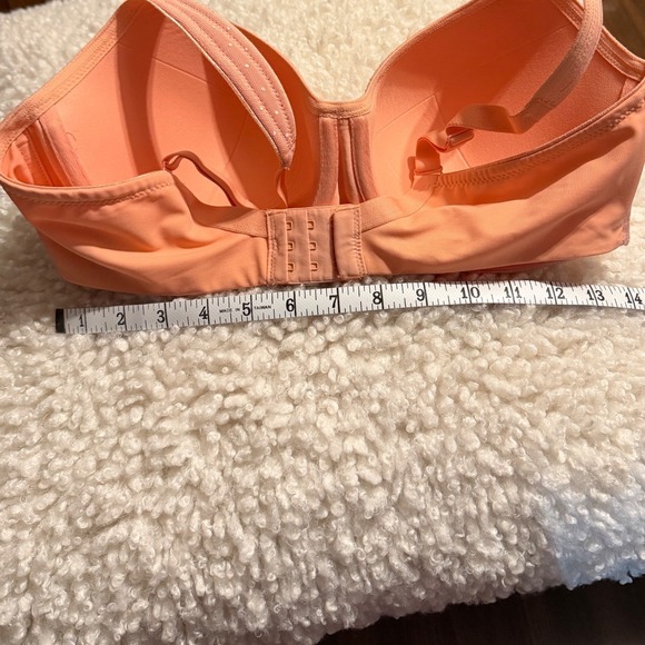 Soma Stunning Support Balconette Bra 36DD Coral Rose Lace Dots Adjustable Straps - Picture 4 of 4